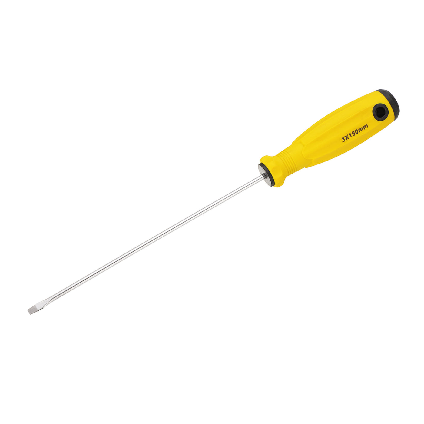 Harfington SL5 Flat Head Screwdriver 9.3" Magnetic Slotted Screwdrivers CR-V, Yellow