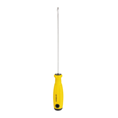 Harfington SL5 Flat Head Screwdriver 9.3" Magnetic Slotted Screwdrivers CR-V, Yellow