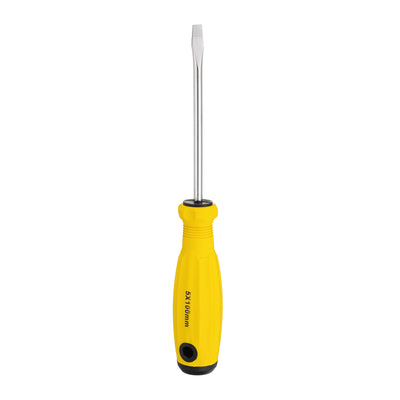 Harfington SL5 Flat Head Screwdriver 8.1" Magnetic Slotted Screwdrivers CR-V, Yellow