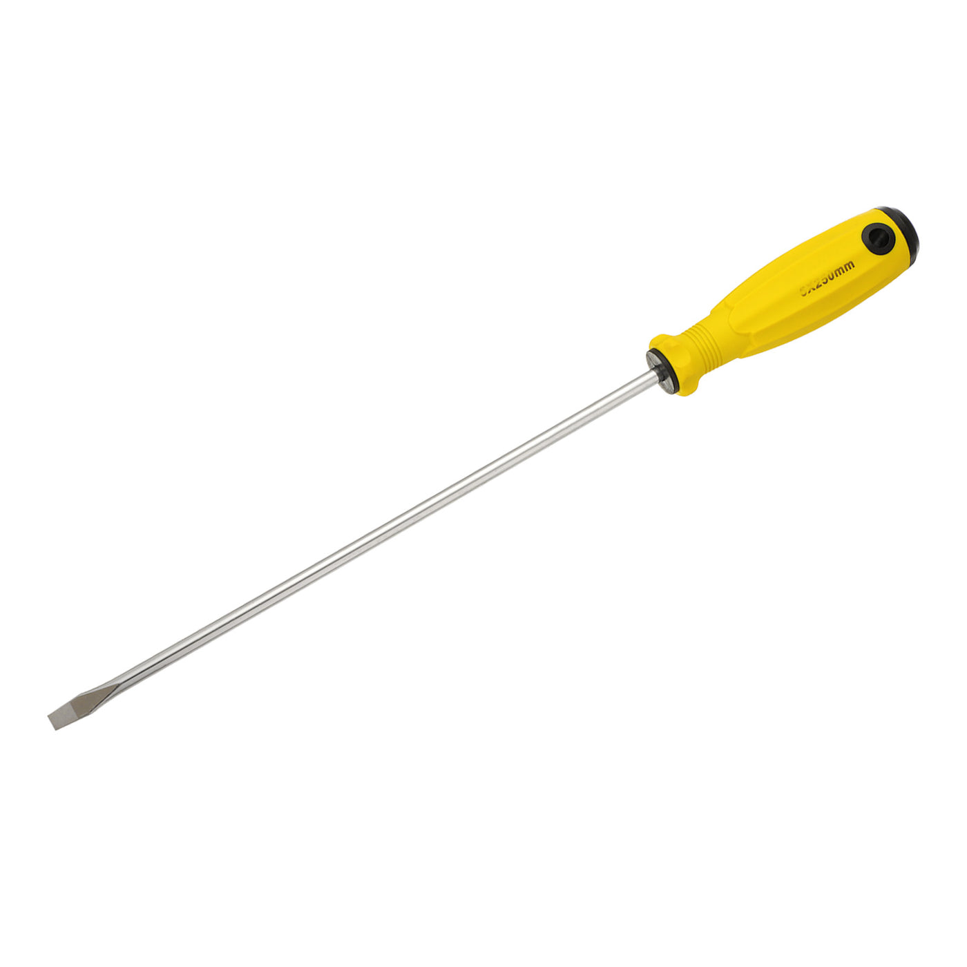 Harfington SL6 Flat Head Screwdriver 14.4" Magnetic Slotted Screwdrivers CR-V, Yellow