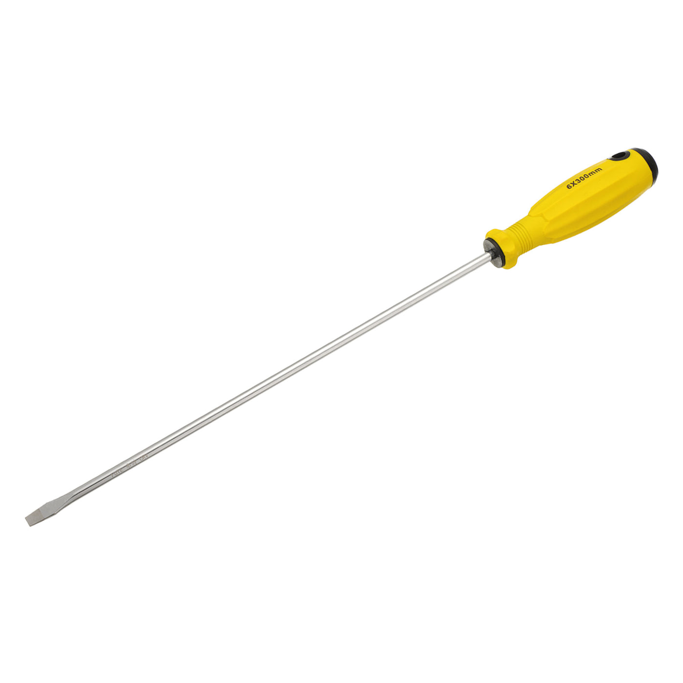 Harfington SL6 Flat Head Screwdriver 16.3" Magnetic Slotted Screwdrivers CR-V, Yellow