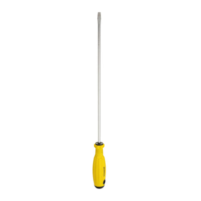 Harfington SL6 Flat Head Screwdriver 16.3" Magnetic Slotted Screwdrivers CR-V, Yellow