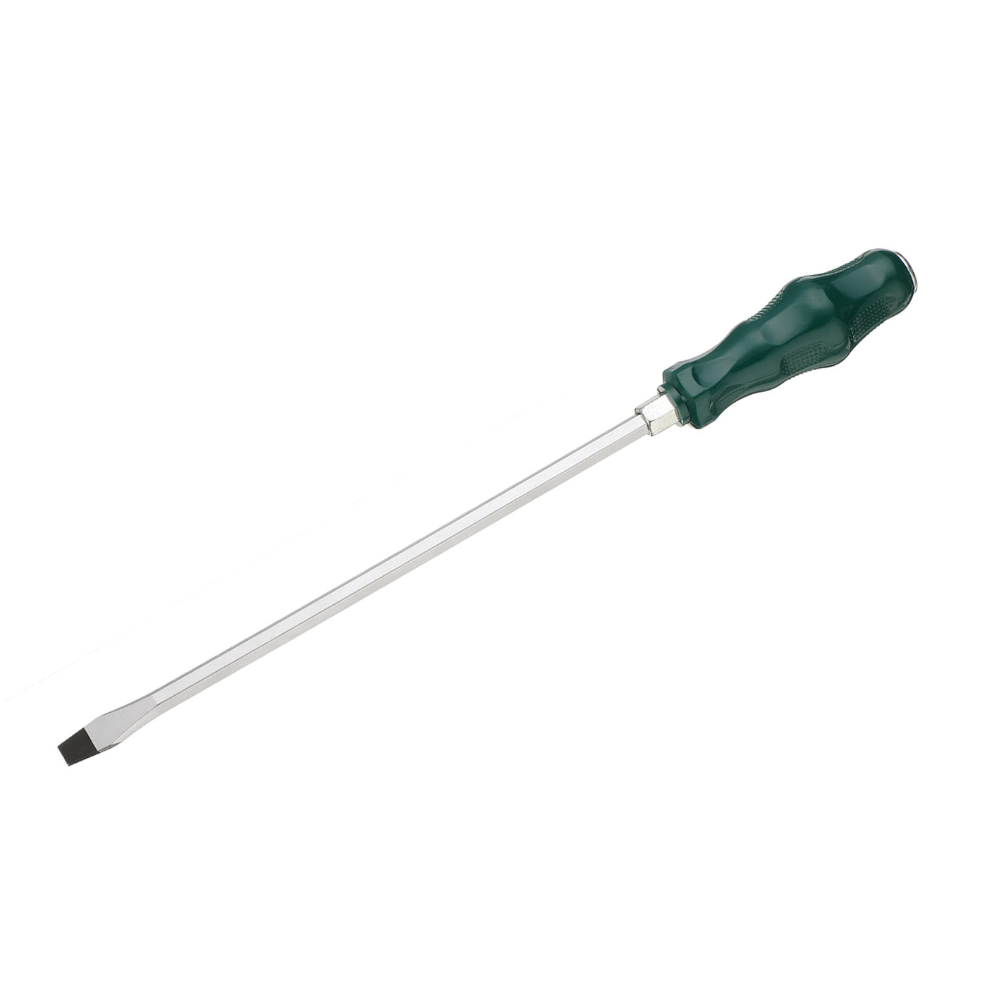 Harfington SL8 Flat Head Screwdriver 9.8" Magnetic Demolition Slotted  CR-V, Green