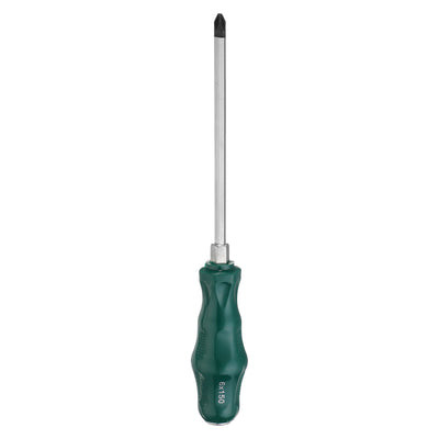 Harfington PH2 Phillips Schraubendreher #2 9,8" Magnetische Abbruch Schraubendreher 5,9" CR-V mit ergonomischem Griff für DIY Reparaturen, Grün