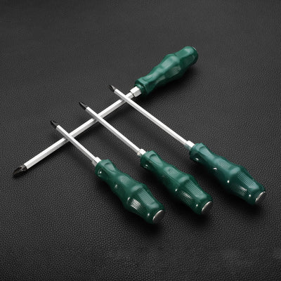 Harfington 2pcs PH3 Phillips Screwdriver #3 15.7" Magnetic Demolition CR-V, Green