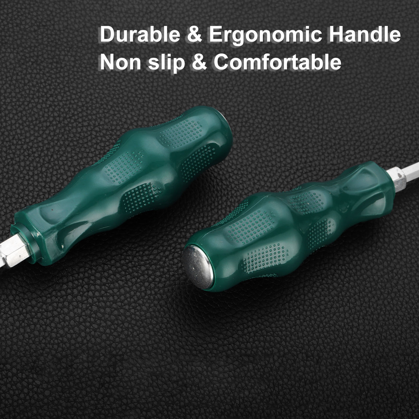 Harfington 2pcs PH3 Phillips Screwdriver #3 15.7" Magnetic Demolition CR-V, Green