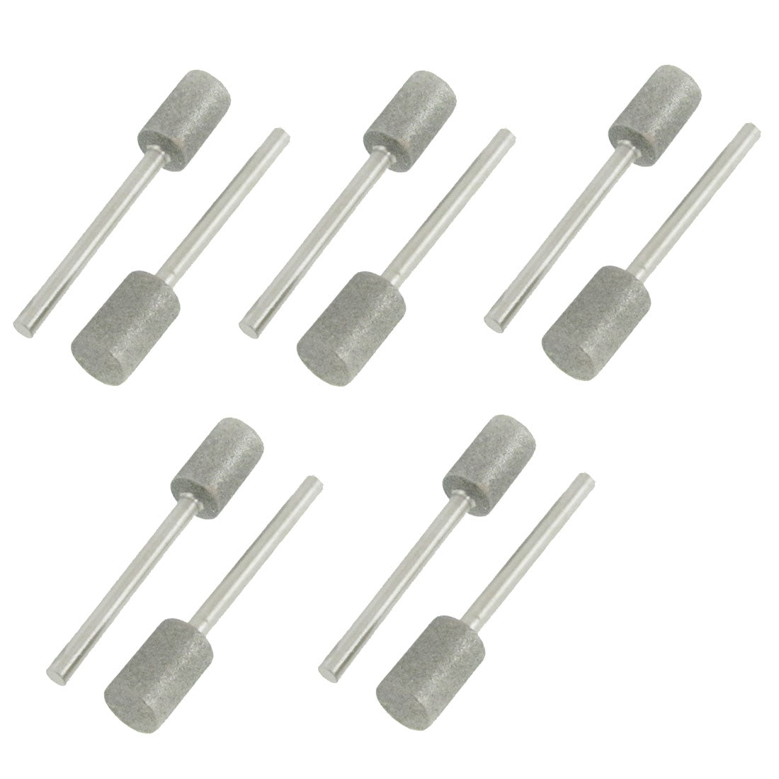 Harfington 10Pcs 8mm Diameter Cylindrical Head Diamond Mounted Point