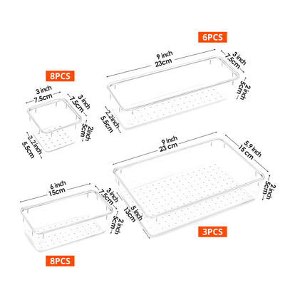 Harfington Acrylic Polka Dot Storage Box Sets