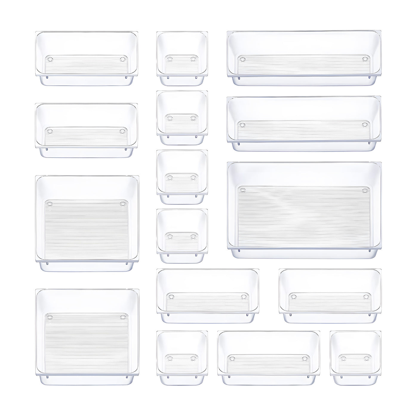 Harfington Acrylic Striped Storage Box Sets