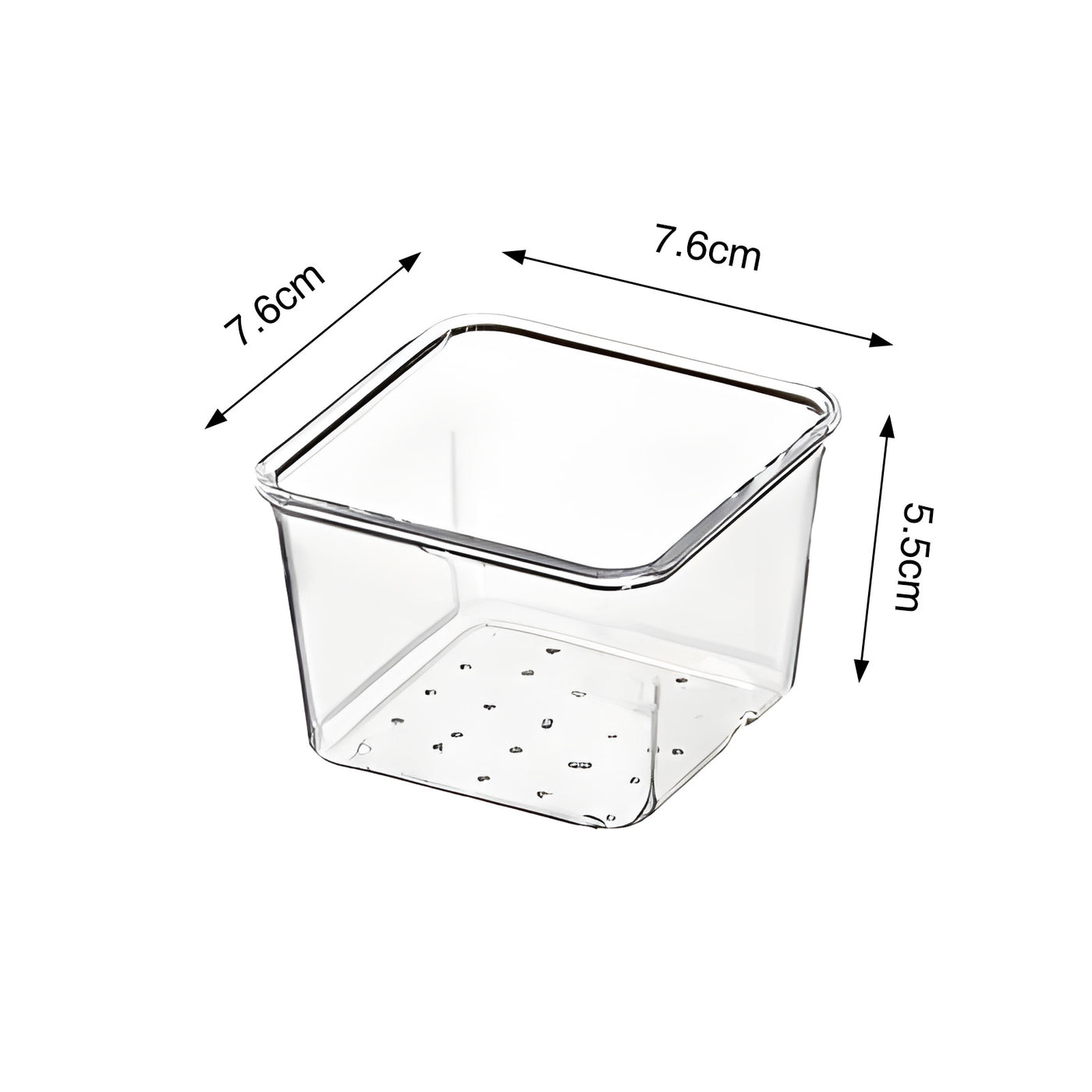 Harfington 1pcs Acrylic Polka Dot Storage Box