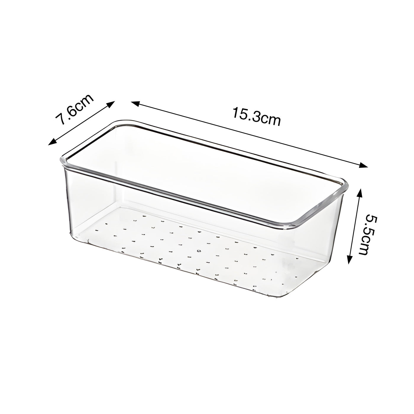 Harfington 1pcs Acrylic Polka Dot Storage Box