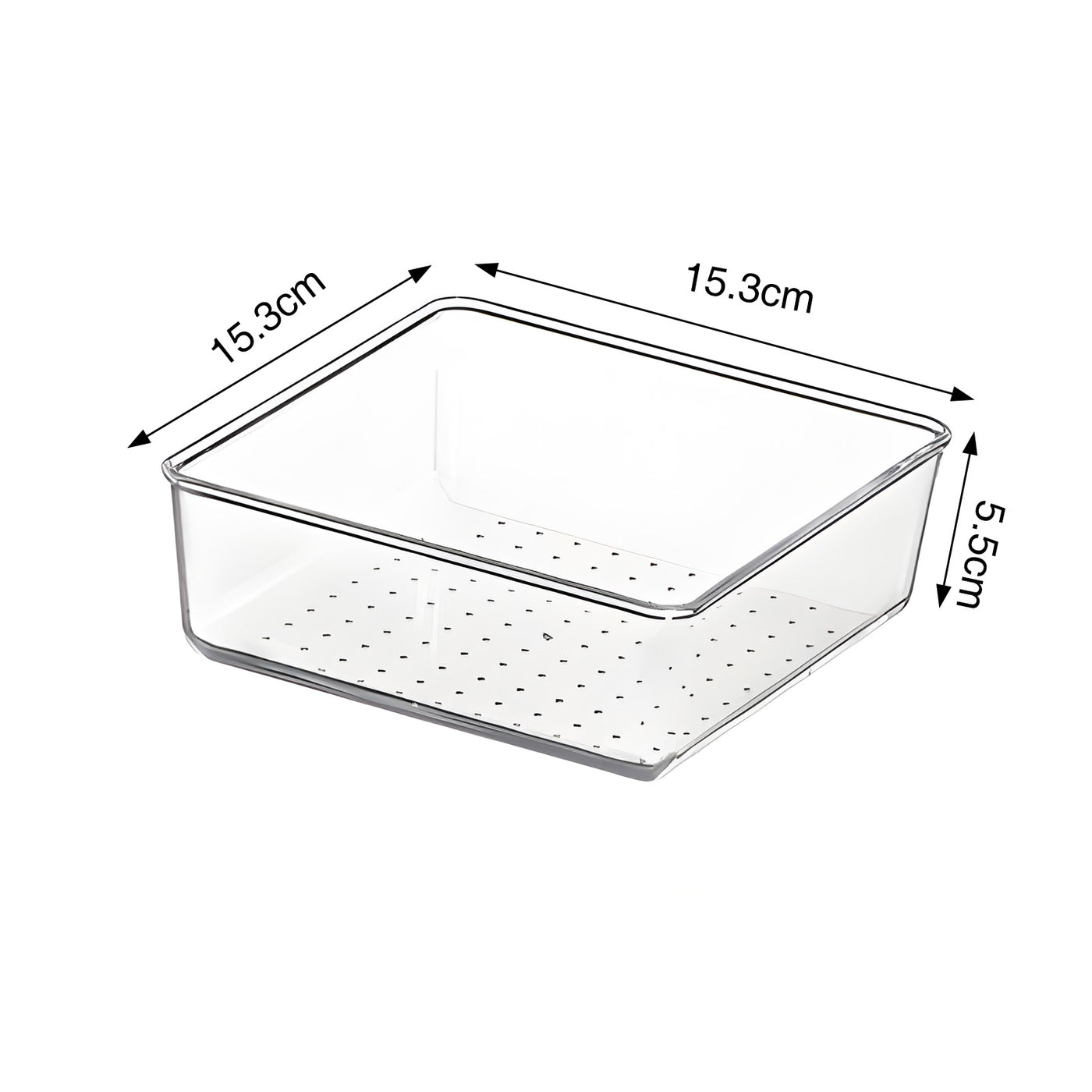 Harfington 1pcs Acrylic Polka Dot Storage Box