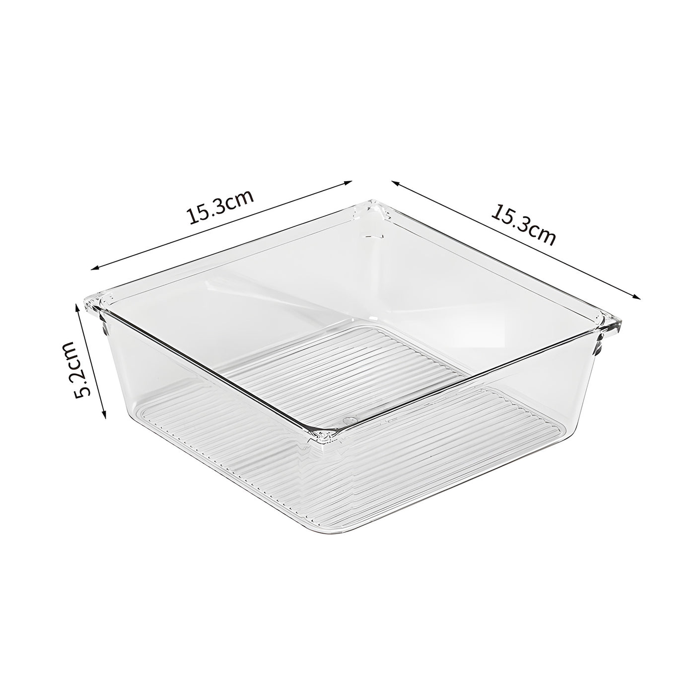 Harfington 1pcs Acrylic Striped Storage Box