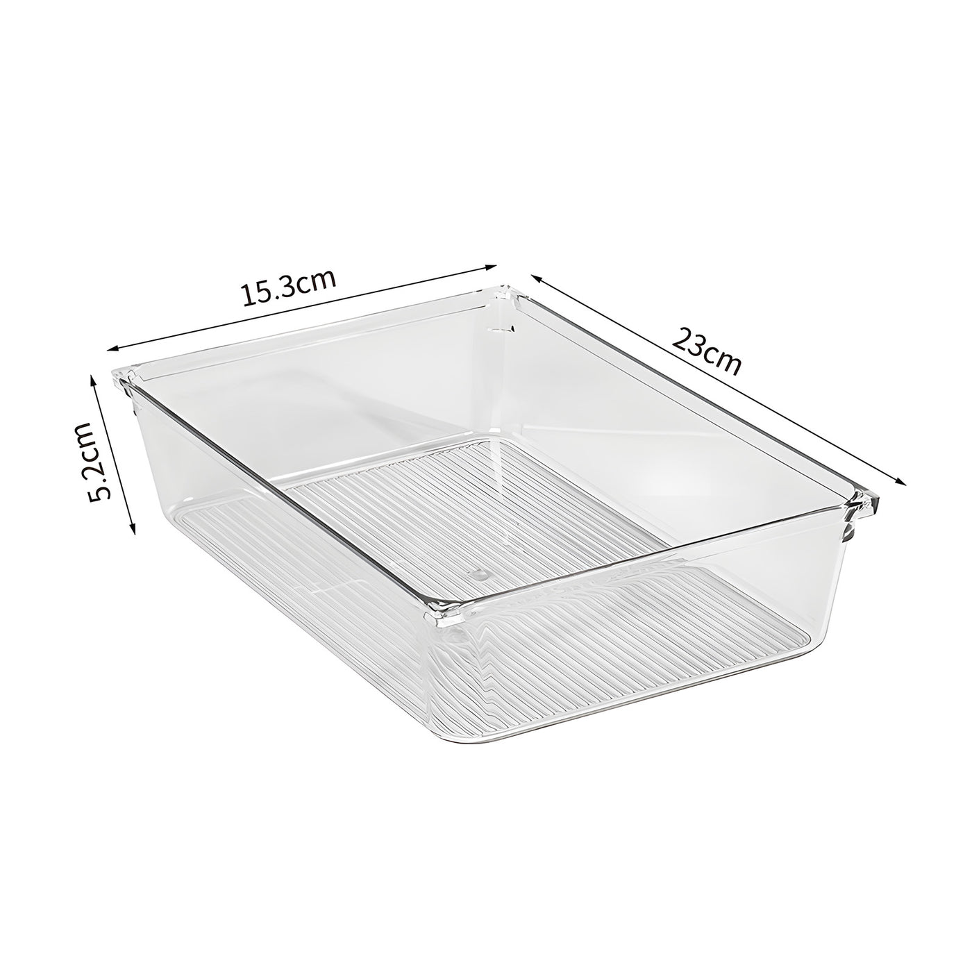 Harfington 1pcs Acrylic Striped Storage Box