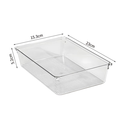 Harfington 1pcs Acrylic Striped Storage Box