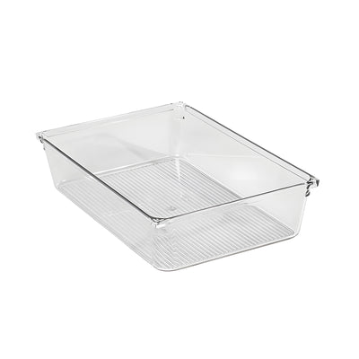 Harfington 1pcs Acrylic Striped Storage Box