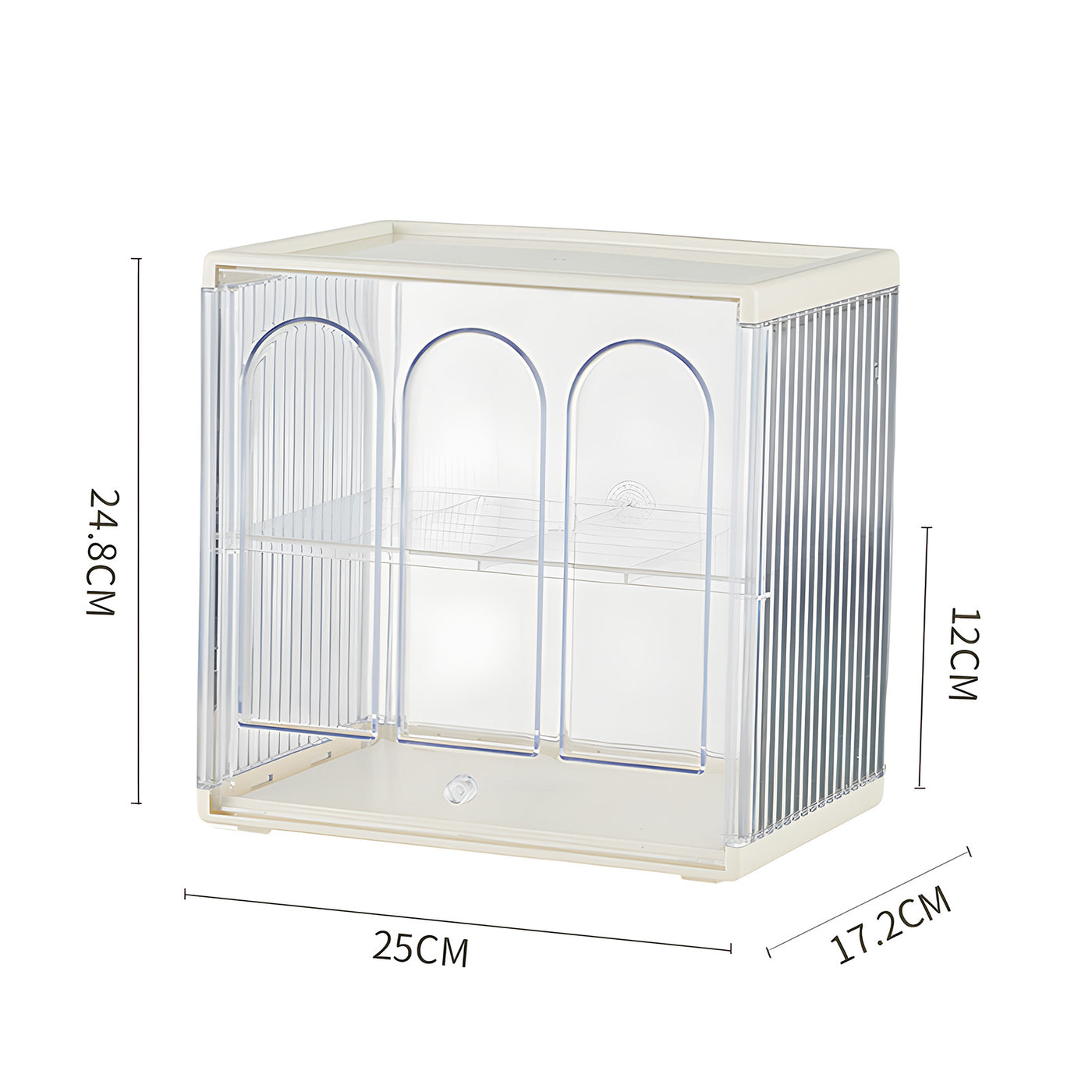 Harfington Removabl Dustproof Storage Box 25x17.2x24.8cm 1pcs