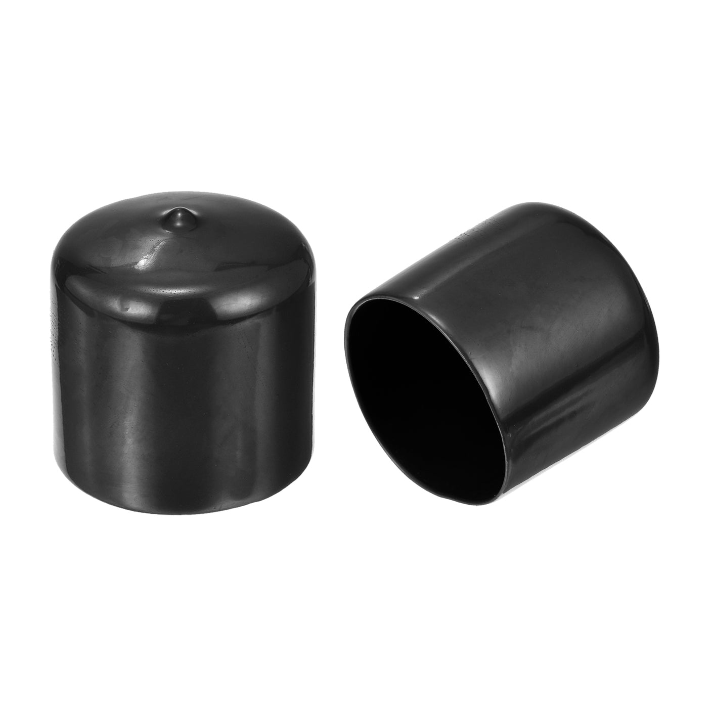 uxcell Uxcell 20pcs Round Rubber End Caps 1 13/16"(46mm) Black Cover Screw Thread Protectors