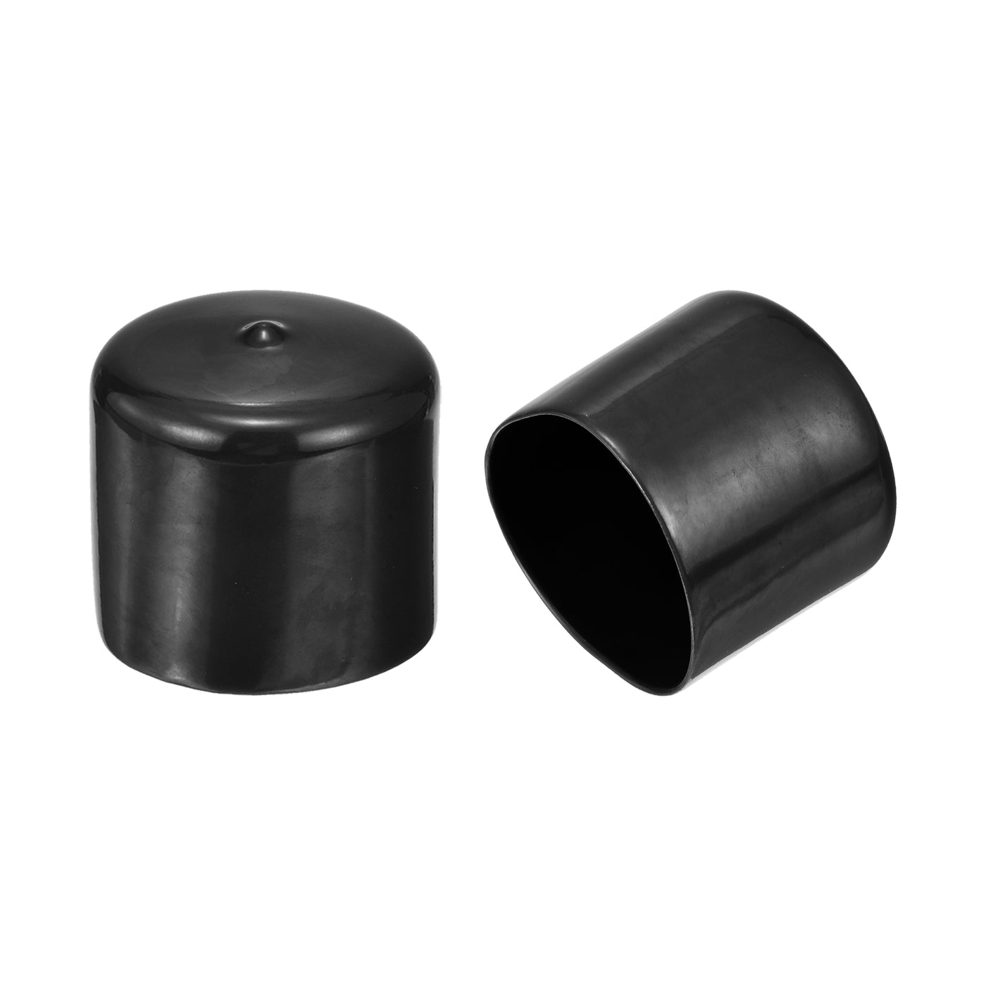 uxcell Uxcell 20pcs Round Rubber End Caps 1 7/8"(48mm) Black Cover Screw Thread Protectors