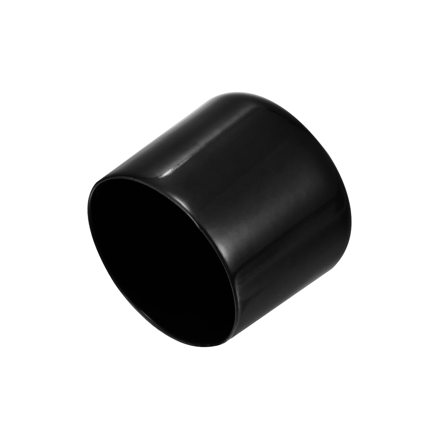 uxcell Uxcell 2pcs Rubber End Caps 51mm ID Vinyl Round Tube Bolt Cover Screw Protectors Black