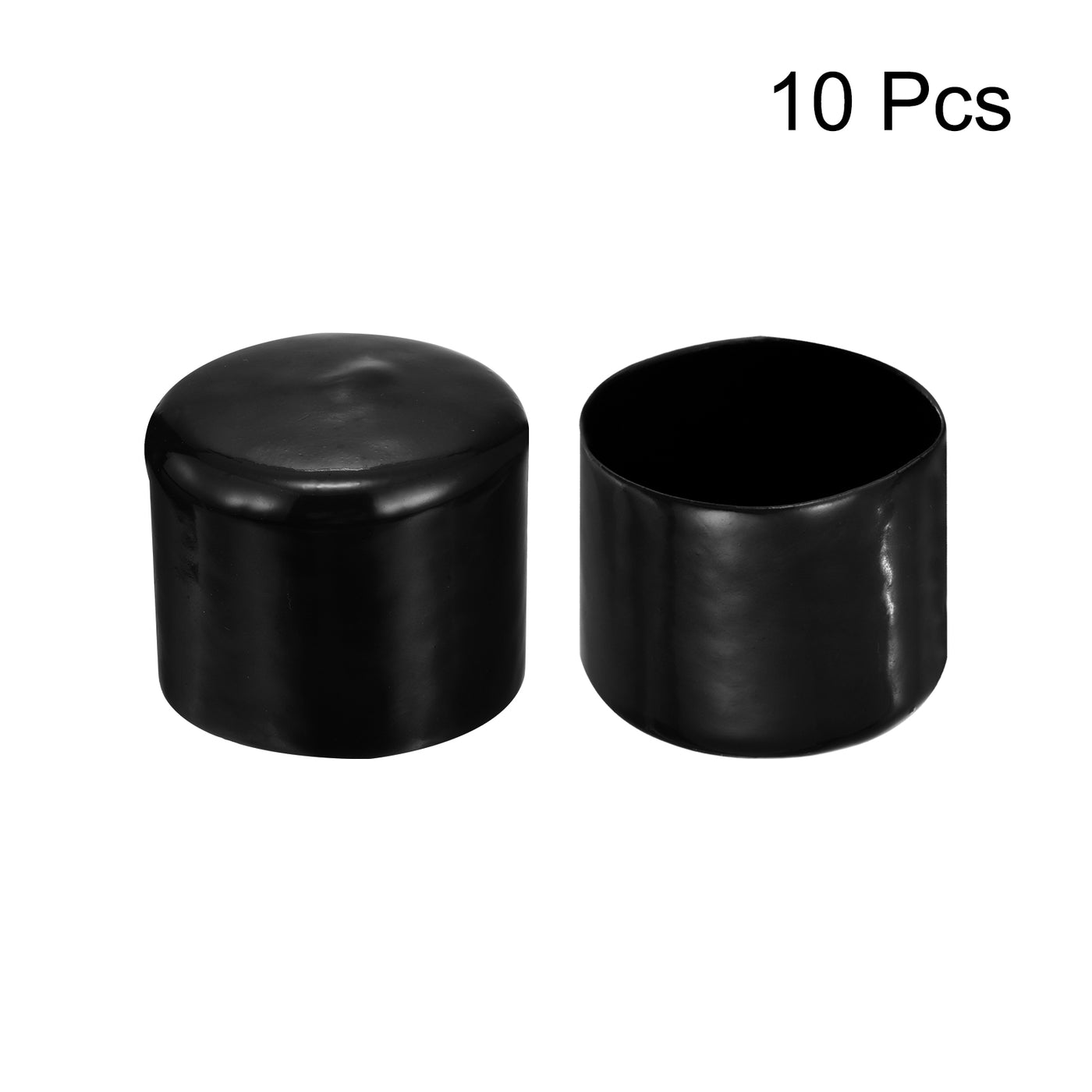 uxcell Uxcell Screw Thread Protectors, 2 1/16"(53 Mm) ID End Cap Cover Black 10pcs