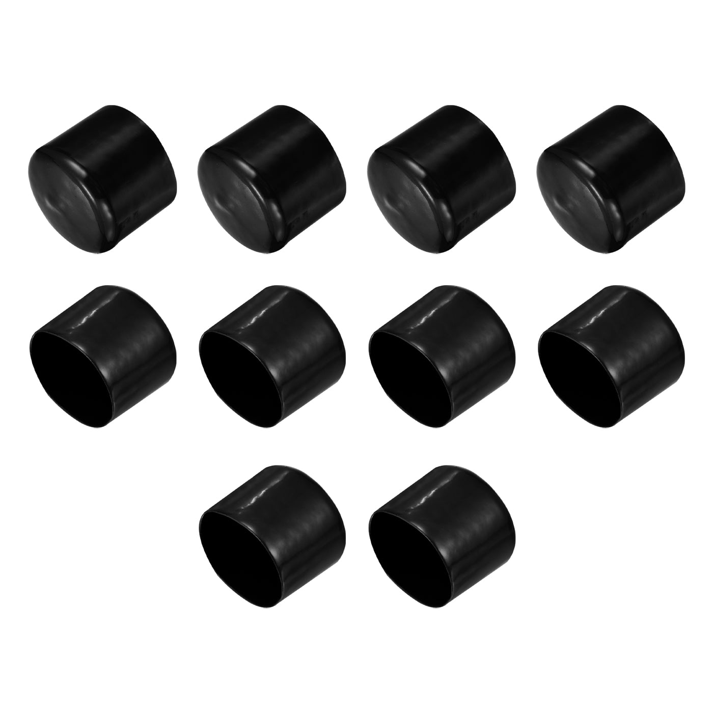 uxcell Uxcell Screw Thread Protectors, 2 1/16"(53 Mm) ID End Cap Cover Black 10pcs