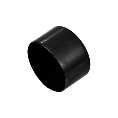 Harfington Uxcell 8pcs Rubber End Caps 2 3/4"(70mm) ID Vinyl Round Cover Screw Protector Black