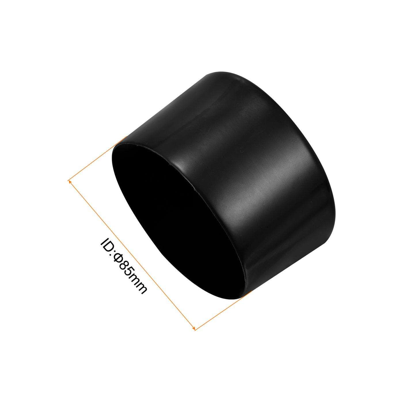 uxcell Uxcell 5pcs Rubber End Caps 3 3/8"(85mm) ID Vinyl PVC Round Tube Bolt Cap Cover Black