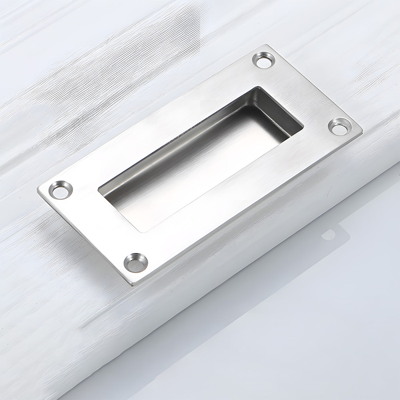 Harfington 1Pcs Square Stainless Steel Hidden Recessed Pull Handle Stainless Steel