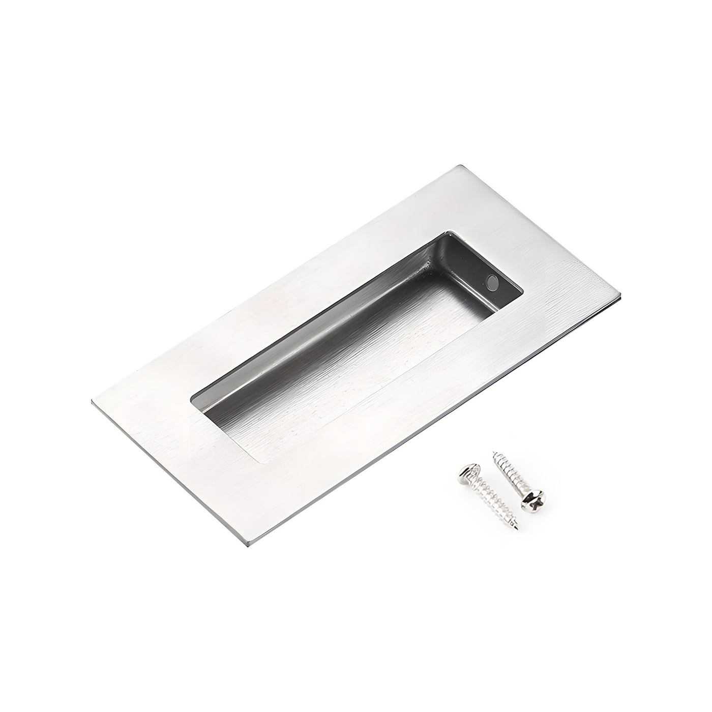 Harfington 1Pcs Square Stainless Steel Hidden Recessed Pull Handle Stainless Steel