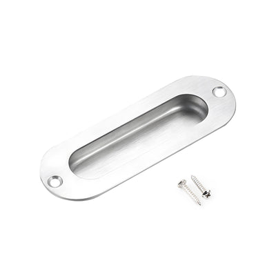 Harfington 1PCS Round Stainless Steel Hidden Recessed Pull Handle Stainless Steel