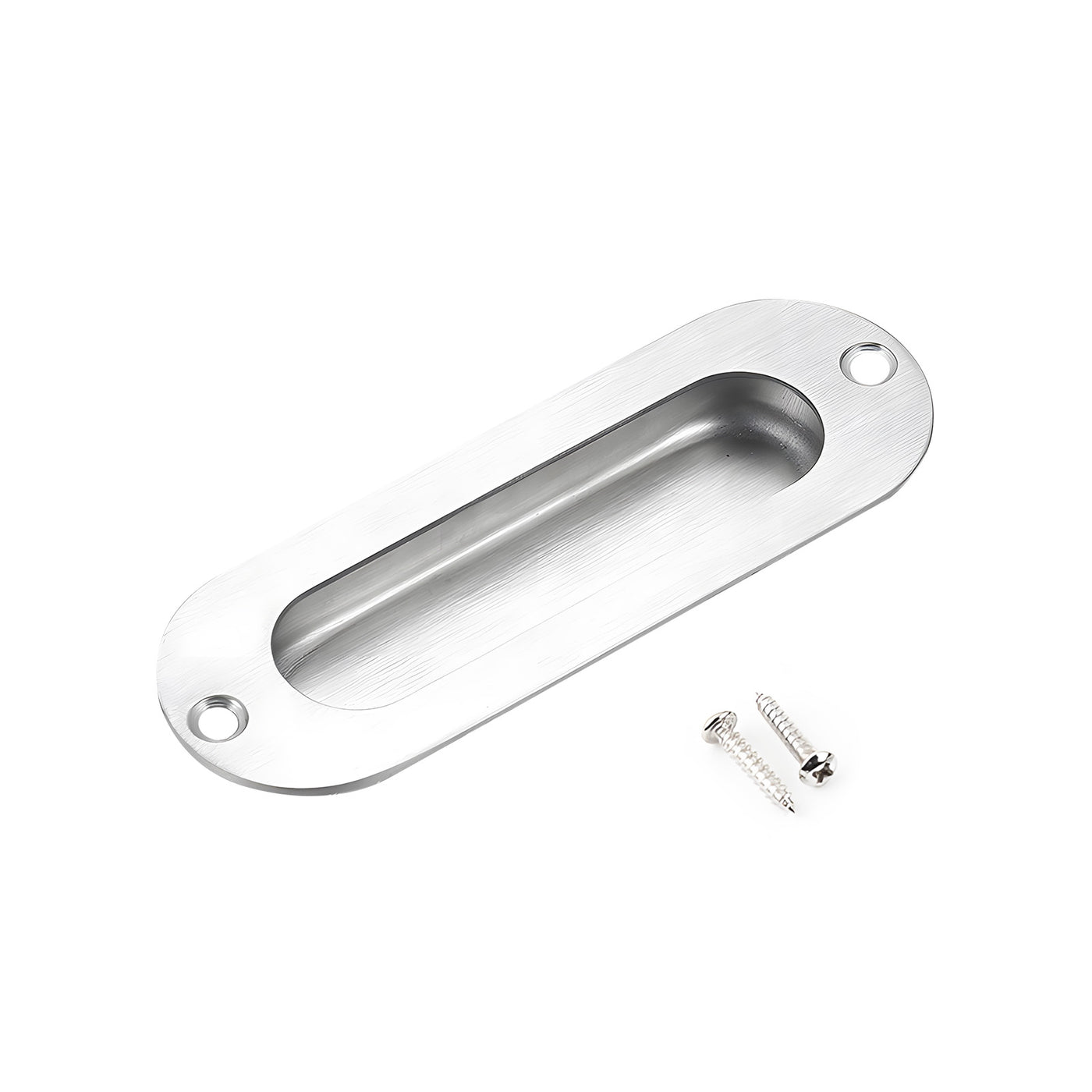 Harfington 1PCS Round Stainless Steel Hidden Recessed Pull Handle Stainless Steel