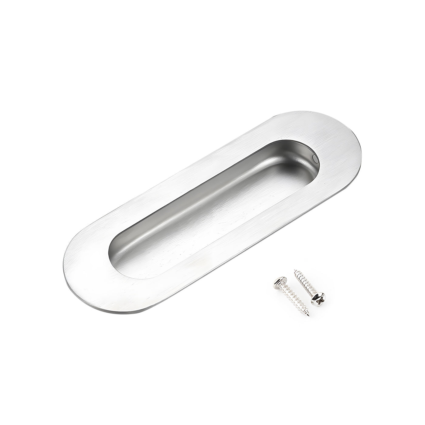 Harfington 1PCS Round Stainless Steel Hidden Recessed Pull Handle Stainless Steel