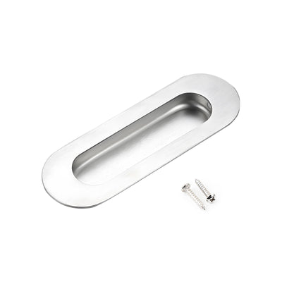 Harfington 1PCS Round Stainless Steel Hidden Recessed Pull Handle Stainless Steel