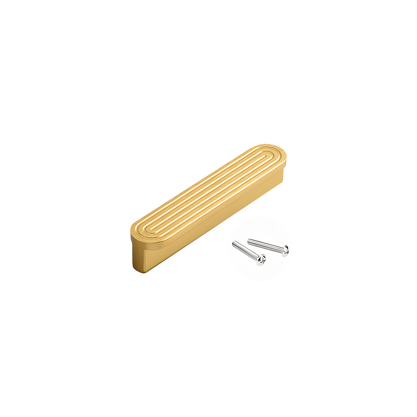 Harfington 1Pcs Aluminum Alloy Polygon Drawer Pull Handle with 22mm Length Screws