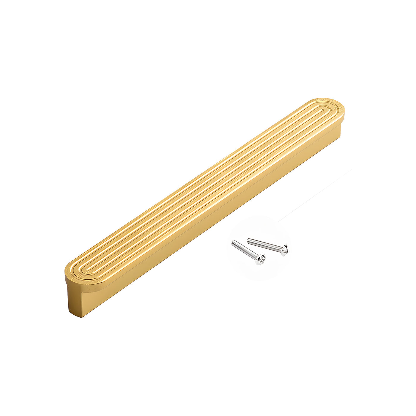 Harfington 1Pcs Aluminum Alloy Polygon Drawer Pull Handle with 22mm Length Screws