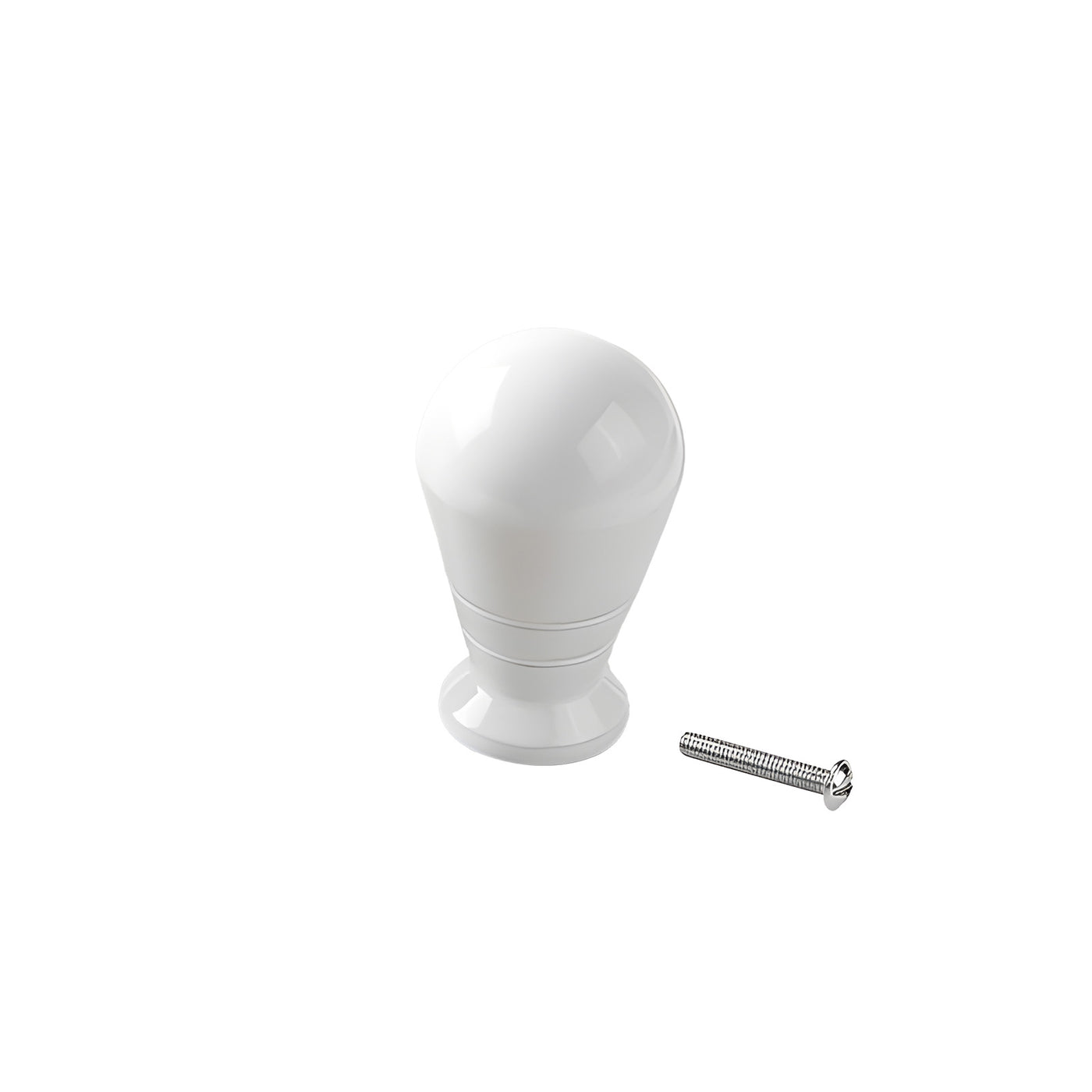 Harfington 1pcs Aluminum Alloy 20x32mm Ball Head Cone Shape Single Hole Handle with 22mm Long Screw