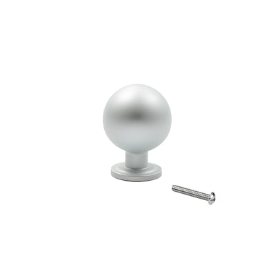 Harfington 1pcs Aluminum Alloy Ball-Shape Single Hole Handle with 22mm Long Screw