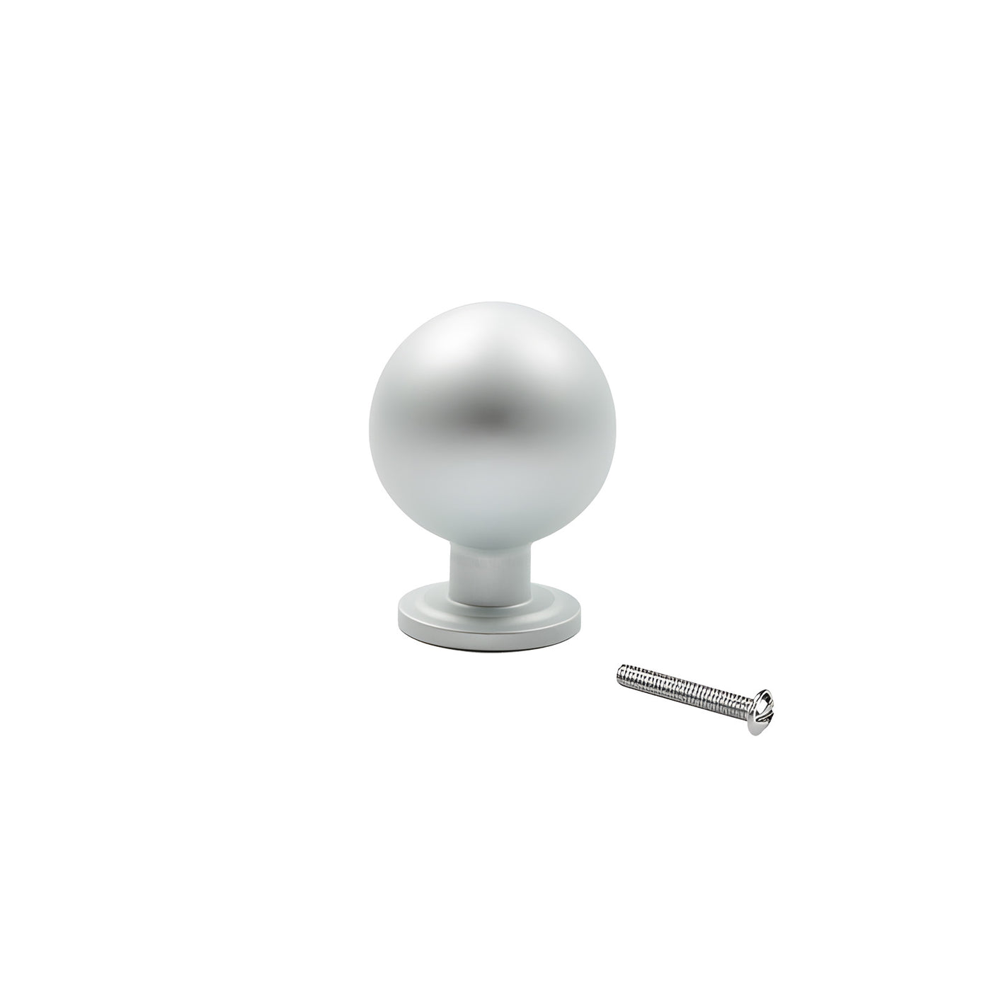 Harfington 1pcs Aluminum Alloy Ball-Shape Single Hole Handle with 22mm Long Screw