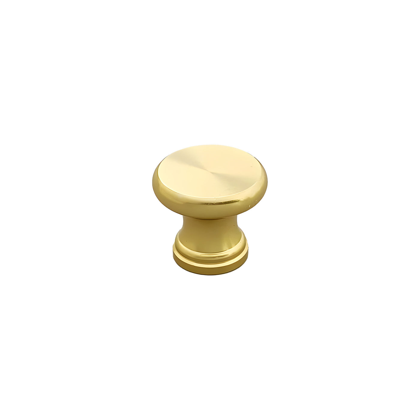 Harfington 5pcs Aluminum Alloy Drawer Brass Tone Knob with Screw for Cupboards Drawers Chest