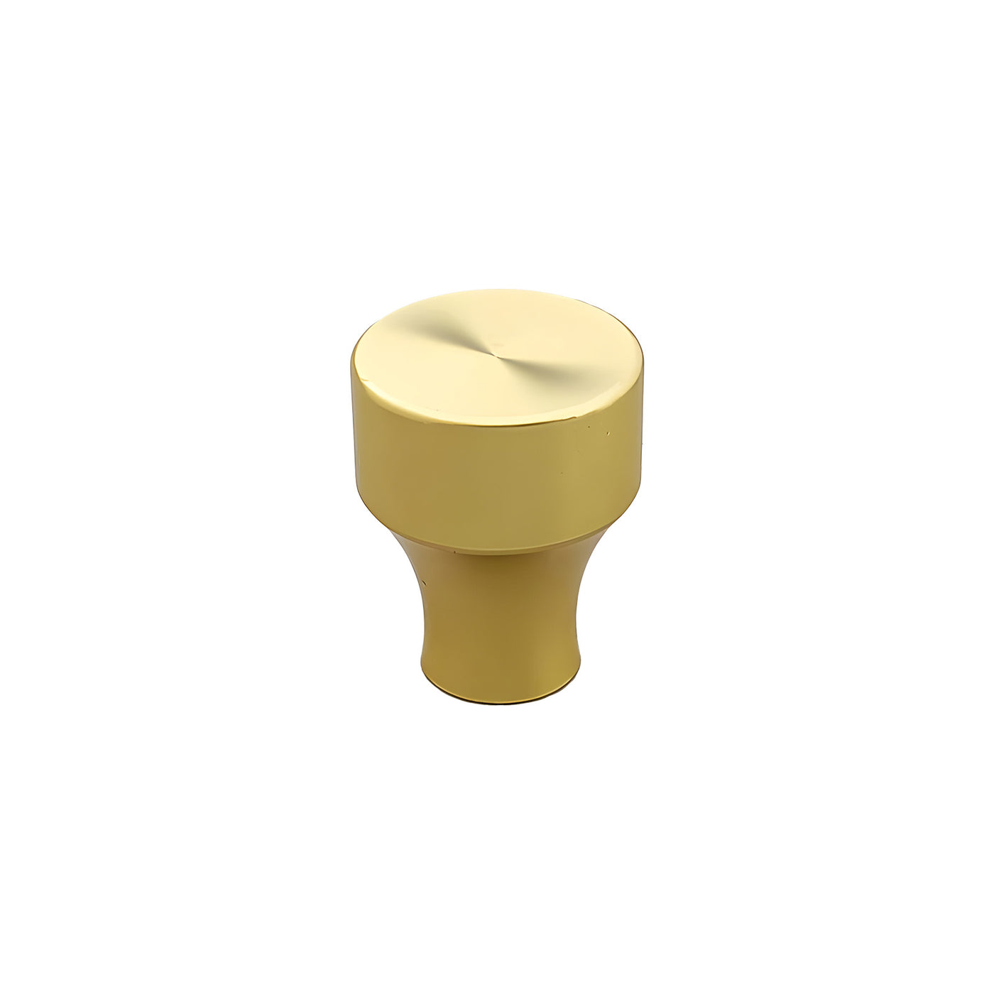 Harfington 5pcs Aluminum Alloy Drawer Brass Tone Knob with Screw for Cupboards Drawers Chest