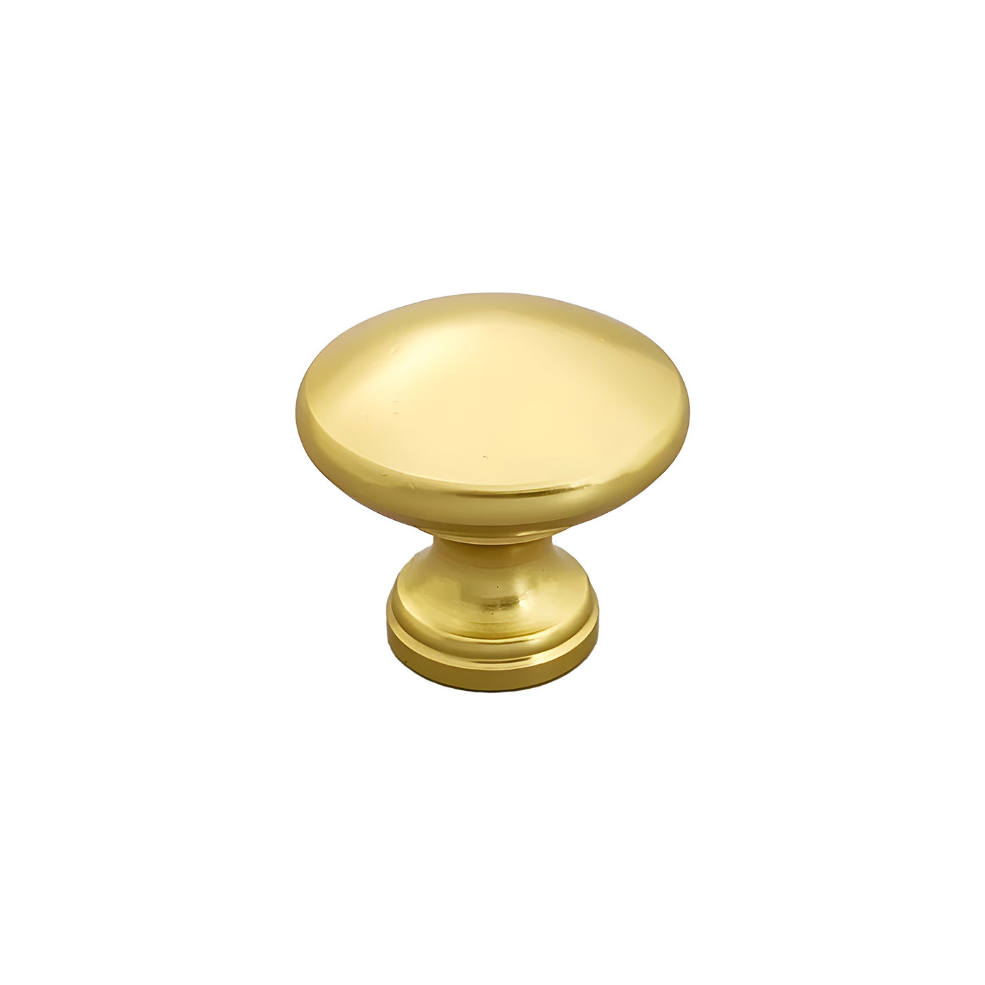 Harfington 5pcs Aluminum Alloy Drawer Brass Tone Knob with Screw for Cupboards Drawers Chest