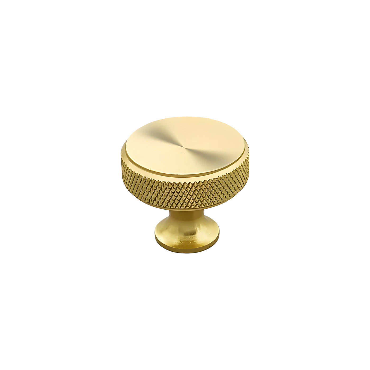 Harfington 5pcs Aluminum Alloy Drawer Brass Tone Knob with Screw for Cupboards Drawers Chest