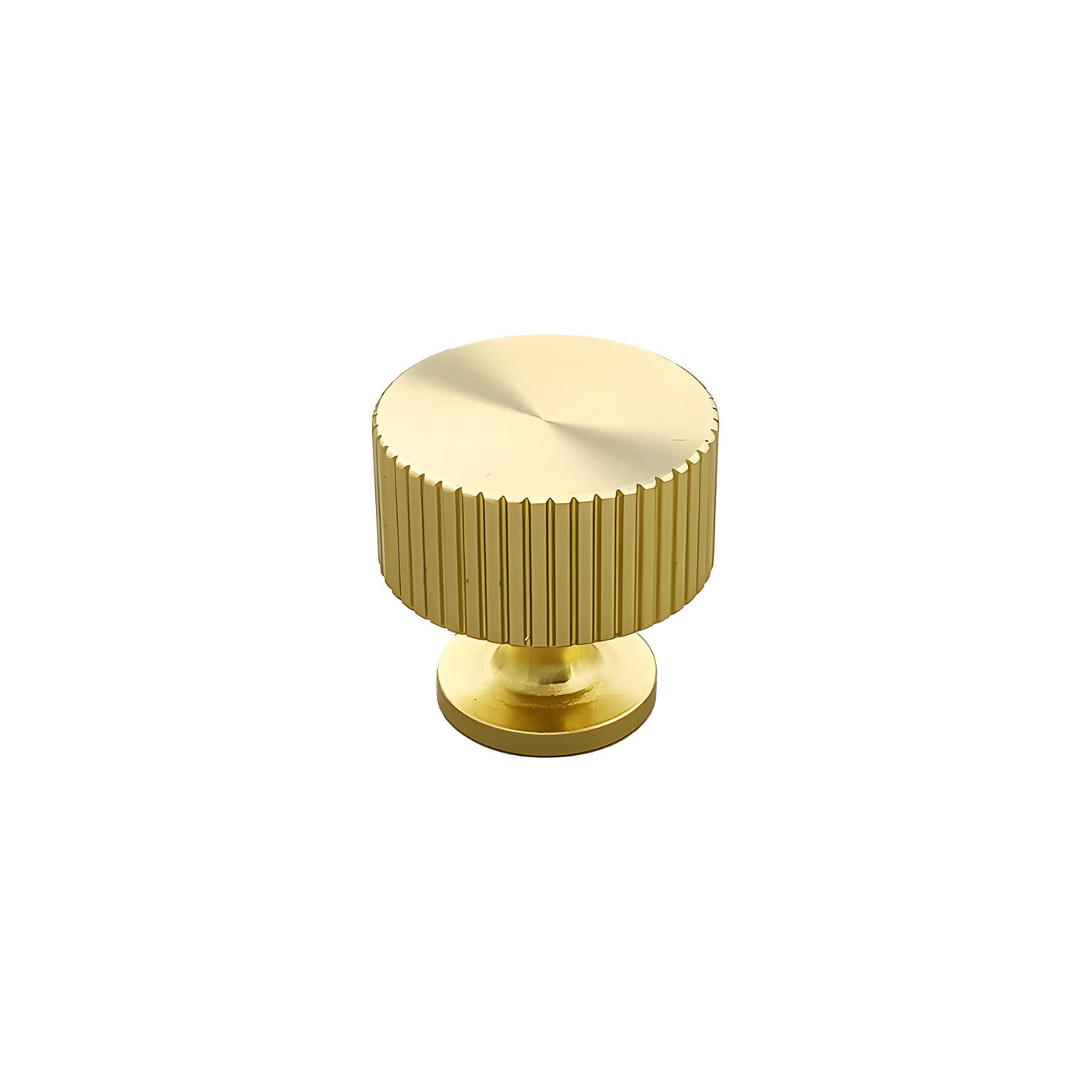 Harfington 5pcs Aluminum Alloy Drawer Brass Tone Knob with Screw for Cupboards Drawers Chest