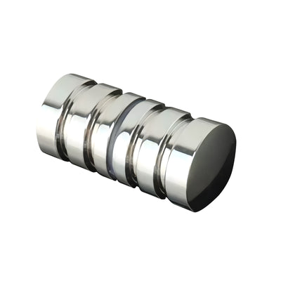 Harfington Aluminium Alloy Bathroom Pull Push Door Handles Double Sided(Double Pit Silver)