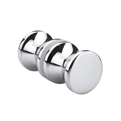 Harfington 1pcs Aluminium Alloy Umbrella Shape Bathroom Shower Pull Push Door Handles Double Sided