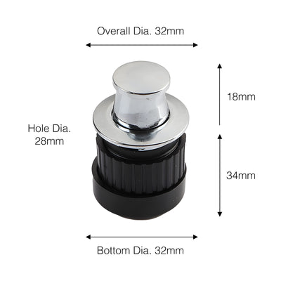 Harfington Aluminium Alloy Adjustable Spring Shake Knobs Invisible Handles Pulls 5pcs