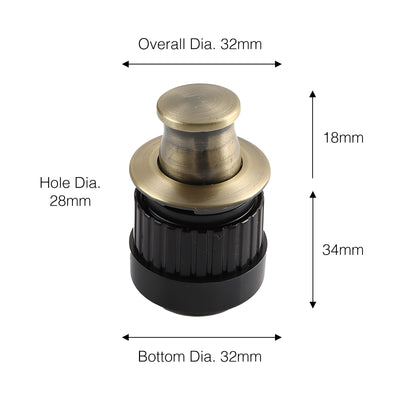 Harfington Aluminium Alloy Adjustable Spring Shake Knobs Invisible Handles Pulls 5pcs