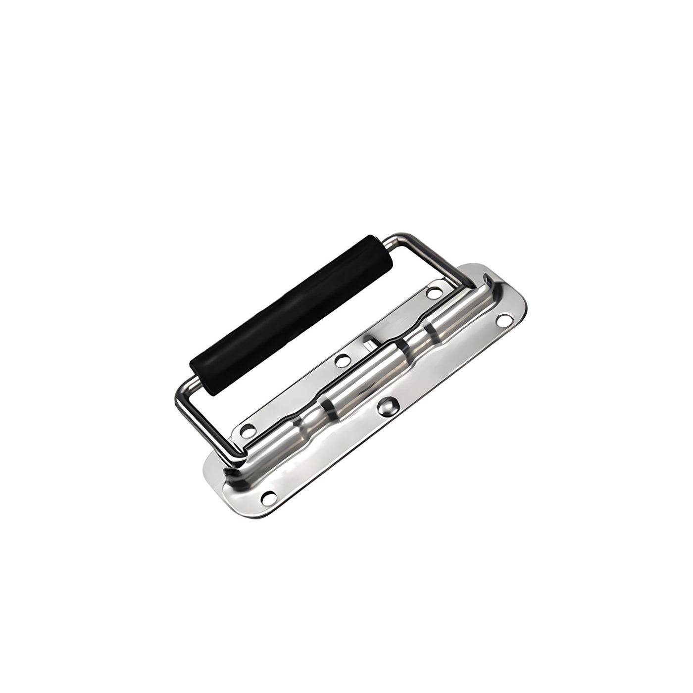 Harfington 1Pcs Folding Handle,Spring-loaded Box Handle, Silver Handle for Tool Box Door