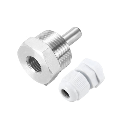 Harfington Uxcell 8mm Dia G3/4 Thermowell Weldless Stainless Steel 304 30mm White